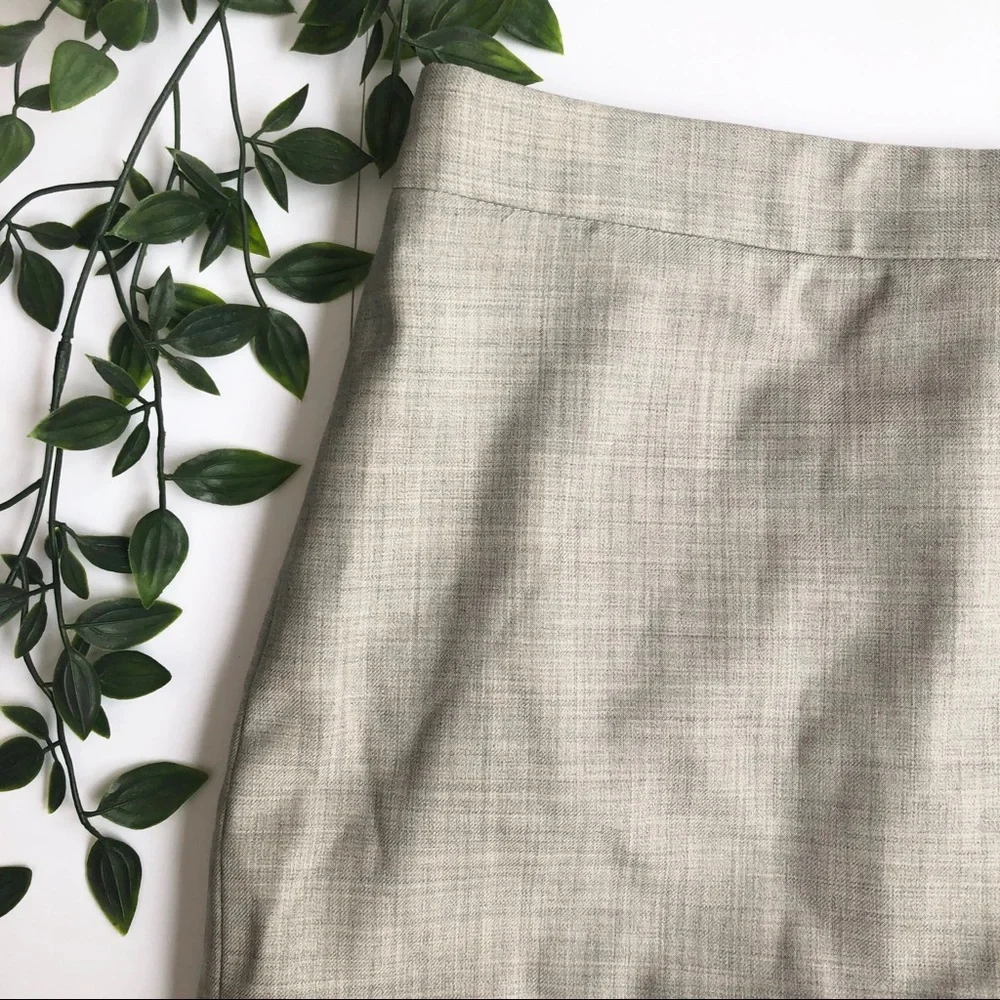 J. Crew Light Gray Pencil Skirt